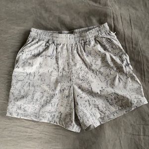 Men’s 5” grey rectrek shorts w/ liner!